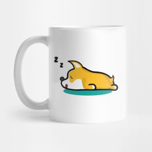 Pembroke Welsh Corgi Sleeping Lazy Dog Mug